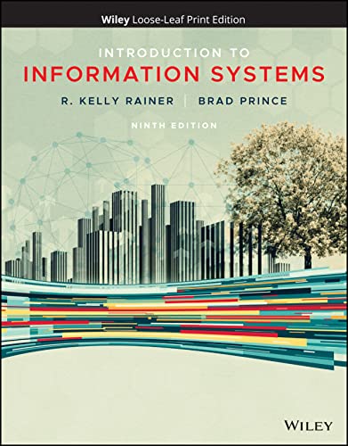 Beispielbild fr Introduction to Information Systems zum Verkauf von Better World Books