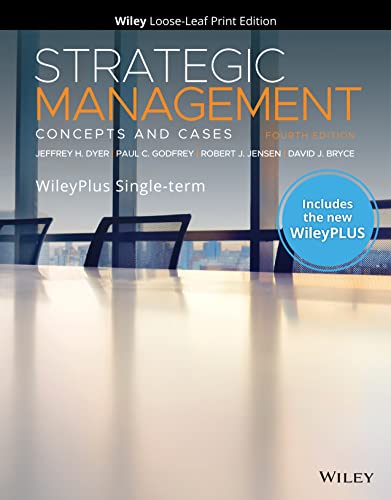 9781119763086: Strategic Management: Concepts and Cases, WileyPLUS Card and Loose-leaf Set Single Term
