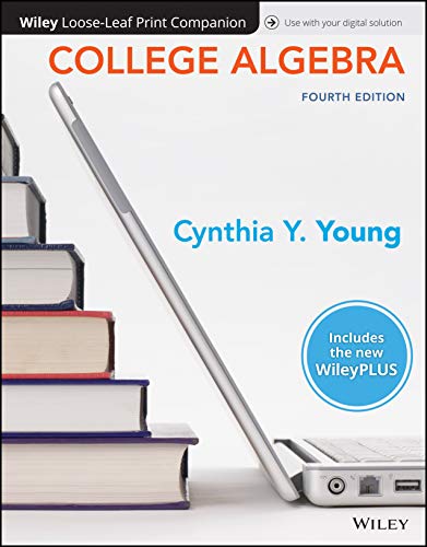 Stock image for College Algebra, WileyPLUS NextGen Card with Loose-leaf Set Single Semester for sale by Better World Books