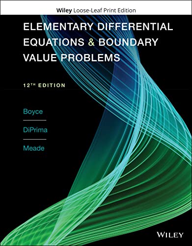 Beispielbild fr Elementary Differential Equations and Boundary Value Problems (Boyce, Elementary Differential Equations & Boundary Value Probs, Twelfth Edition) zum Verkauf von BooksRun