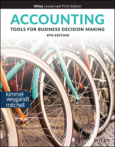 Beispielbild fr Accounting: Tools for Business Decision Making zum Verkauf von BooksRun