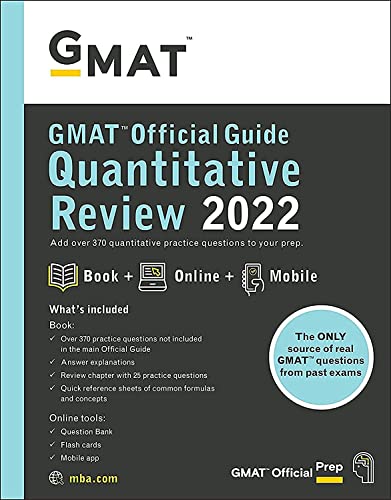 Beispielbild fr GMAT Official Guide Quantitative Review 2022 : Book + Online Question Bank zum Verkauf von Better World Books