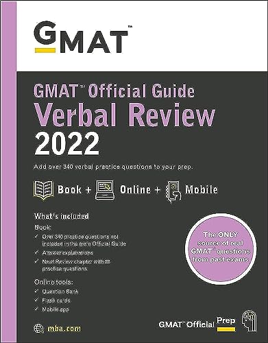 Beispielbild fr GMAT Official Guide Verbal Review 2022: Book + Online Question Bank zum Verkauf von Jenson Books Inc