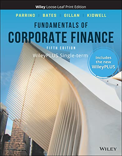 Imagen de archivo de Fundamentals of Corporate Finance, WileyPLUS Card with Loose-leaf Set Single Term a la venta por Book Deals