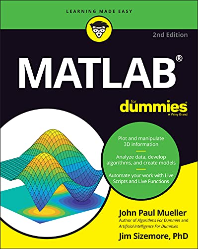 Imagen de archivo de MATLAB For Dummies (For Dummies (Computer/Tech)) a la venta por HPB-Red