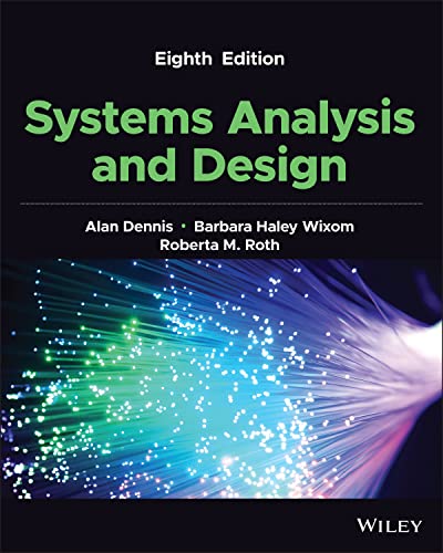 Beispielbild fr Systems Analysis and Design zum Verkauf von Blackwell's