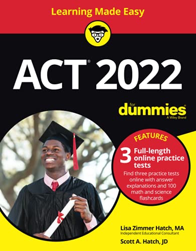 Imagen de archivo de ACT 2022 For Dummies with Online Practice (For Dummies (Career/Education)) a la venta por BooksRun