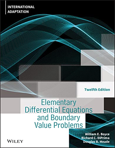 9781119820512: Elementary Differential Equations and Boundary Value Problems, International Adaptation
