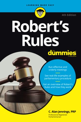 Beispielbild fr Robert's Rules For Dummies zum Verkauf von Better World Books