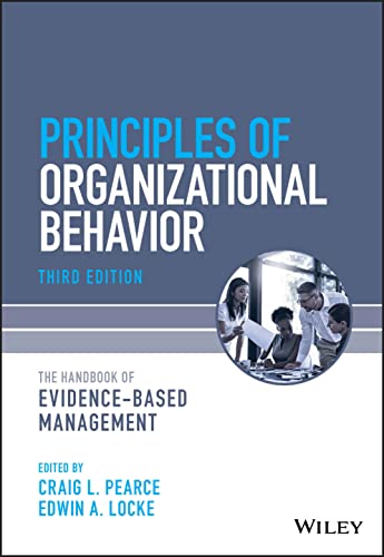 Imagen de archivo de Handbook of Principles of Organizational Behavior: Indispensable Knowledge for Evidence-Based Manage ment, 3rd Edition a la venta por THE SAINT BOOKSTORE