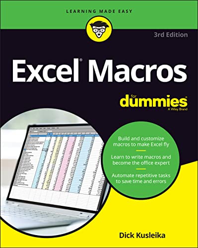 9781119844433: Excel Macros For Dummies (For Dummies (Computer/Tech))