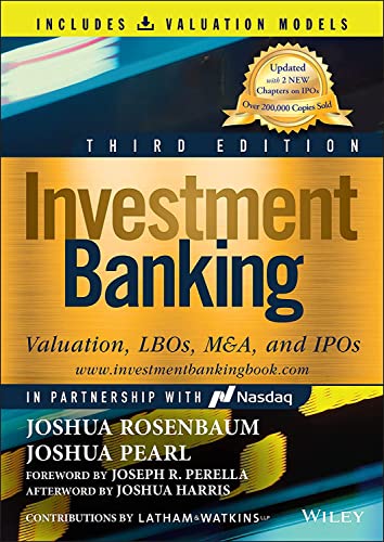 Beispielbild fr Investment Banking: Valuation, LBOs, M&A, and IPOs (Book + Valuation Models) (Wiley Finance) zum Verkauf von BooksRun