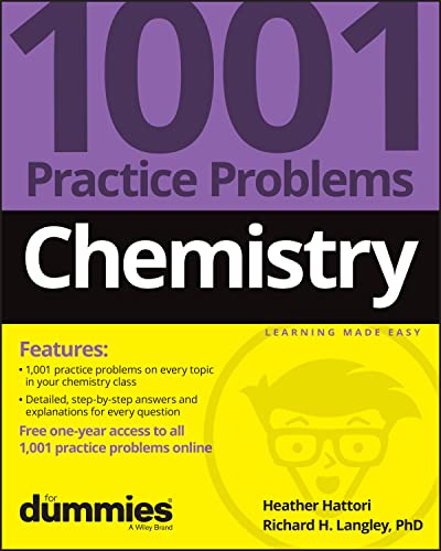 9781119883531: Chemistry: 1001 Practice Problems For Dummies (+ Free Online Practice)