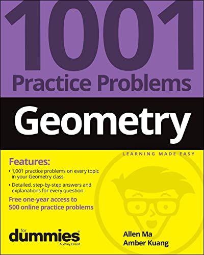 9781119883685: Geometry: 1001 Practice Problems For Dummies (+ Free Online Practice)