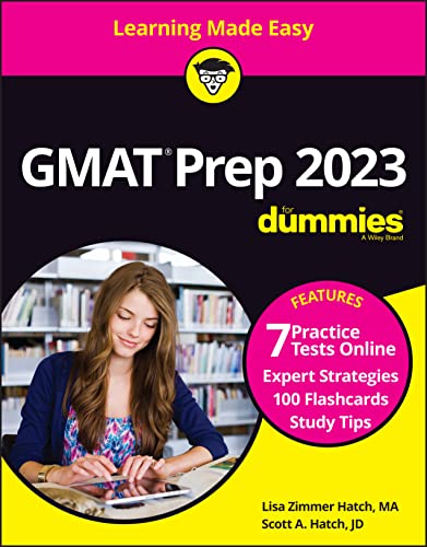 Imagen de archivo de GMAT Prep 2023 For Dummies with Online Practice (For Dummies (Career/Education)) a la venta por Dream Books Co.