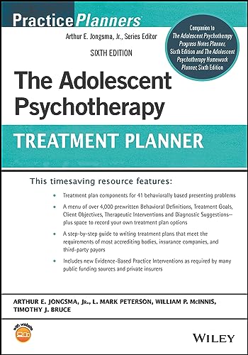 Imagen de archivo de The Adolescent Psychotherapy Treatment Planner (PracticePlanners) a la venta por Indiana Book Company