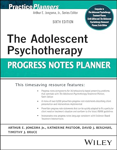 9781119906407: The Adolescent Psychotherapy Progress Notes Planner (PracticePlanners)