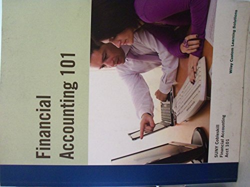 Beispielbild fr Financial Accounting 101 SUNY Cobleskill zum Verkauf von ThriftBooks-Dallas