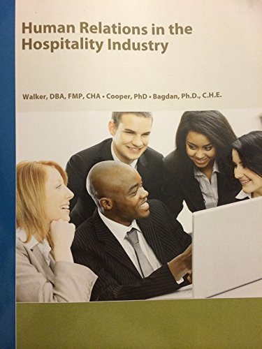 Beispielbild fr Human Relations in the Hospitality Industry zum Verkauf von Better World Books