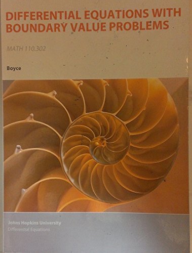 9781119925064: Elementary Differential Equations and Boundary Value Problems, 10th Edition. For Johns Hopkins University MATH 110.302