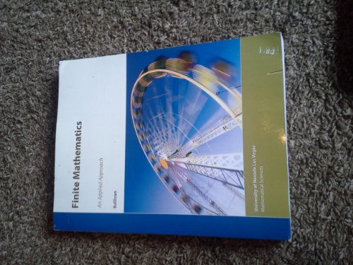 Stock image for Finite Mathematics An Applied Approach - UNLV for sale by SecondSale