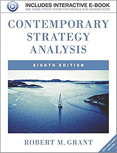 Imagen de archivo de Contemporary Strategy Analysis 8th Edition, Text and Cases a la venta por Bahamut Media