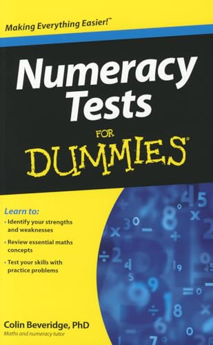 Beispielbild fr Numeracy Tests for Dummies zum Verkauf von Blackwell's