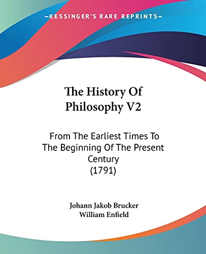 Beispielbild fr The History Of Philosophy V2 zum Verkauf von Blackwell's