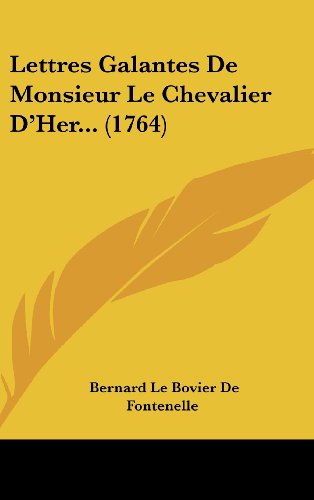 9781120068545: Lettres Galantes de Monsieur Le Chevalier D'Her... (1764)