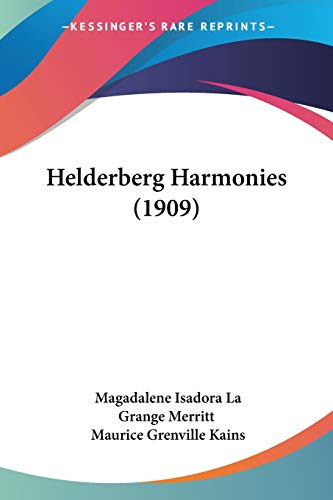 Stock image for Helderberg Harmonies (1909) for sale by California Books