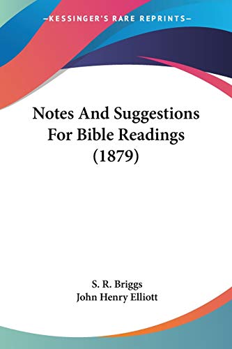 Imagen de archivo de Notes And Suggestions For Bible Readings (1879) a la venta por California Books