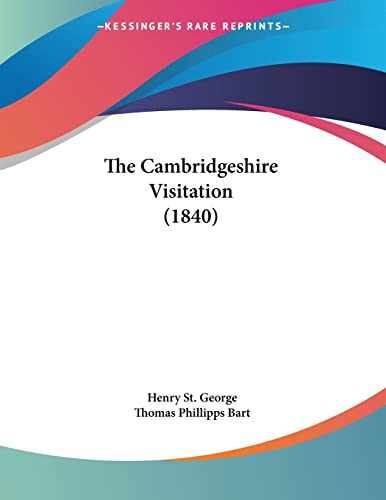 Stock image for The Cambridgeshire Visitation (1840) for sale by California Books