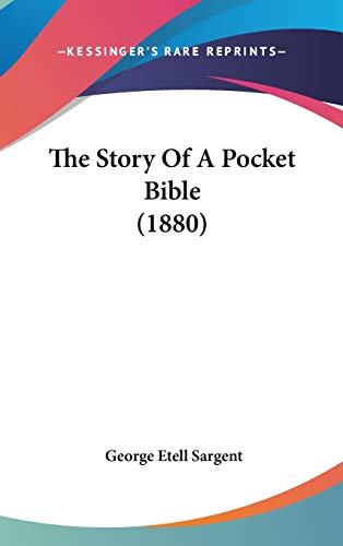 9781120827975: The Story Of A Pocket Bible (1880)