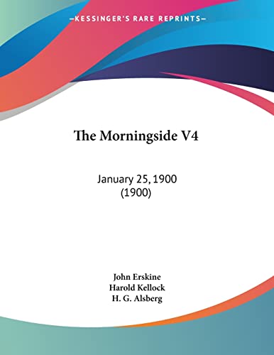 Stock image for The Morningside V4: January 25, 1900 (1900) for sale by California Books