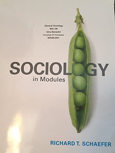 Beispielbild fr Sociology in Modules (Soc 120 From University of Tennessee) zum Verkauf von Better World Books