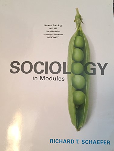 Stock image for Sociology in Modules (Soc 120 From University of Tennessee) for sale by Better World Books