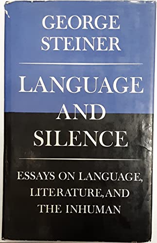 9781121241626: Language and Silence Essays on Language, Literature