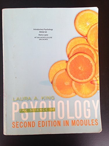 Beispielbild fr The Science of Psychology 2nd Edition in Modules zum Verkauf von Hawking Books