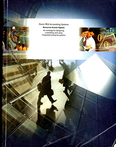 Stock image for Dunn:REA Accounting Systems:Resources-Events-Agents:An ontology for designing, controlling, and using integrated enterprise systems for sale by Better World Books