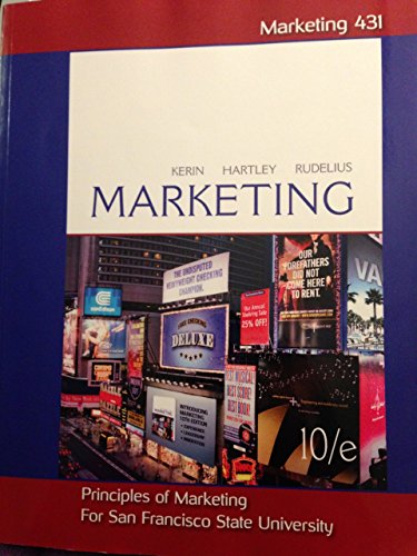 9781121704244: Principles of Marketing for San Francisco State University 2014