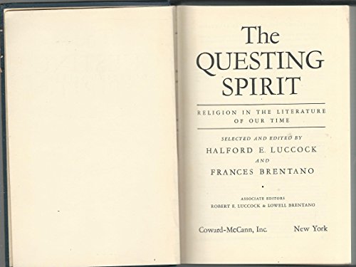 Imagen de archivo de QUESTING SPIRIT Religion in the Literature of Our Time a la venta por HPB Inc.