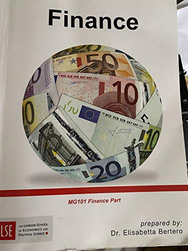 Beispielbild fr FINANCE FOR LSE MG101 Finance Part zum Verkauf von Better World Books Ltd