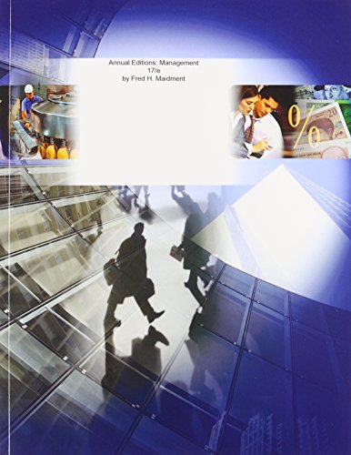 Stock image for Annual Editions Management for sale by SecondSale