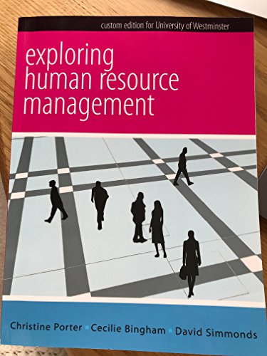 9781121974821: Exploring Human Resource Management Cust