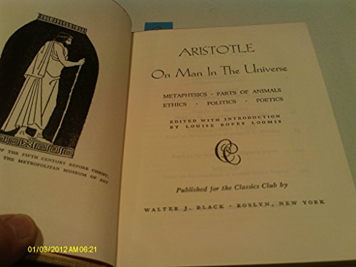 On Man in the Universe [ Classics Club] (9781122081924) by Aristotle