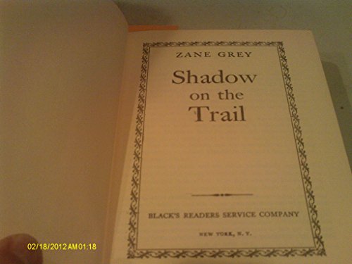 9781122169592: Shadow on the Trail