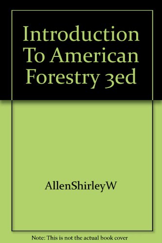 9781122184380: Introduction To American Forestry 3ed