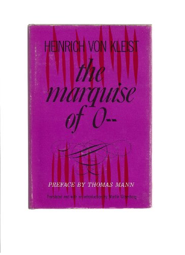 The Marquise of O and Other Stories (9781122291255) by Heinrich Von Kleist