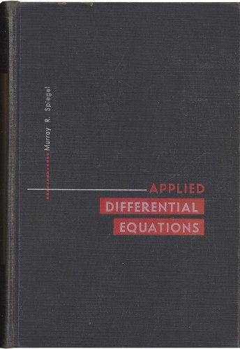 9781124018584: Applied differential equations (Prentice-Hall mathematics series)