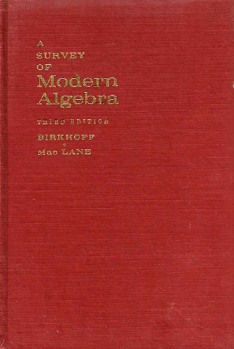 9781124042350: A Survey of Modern Algebra (3rd) Third Edition